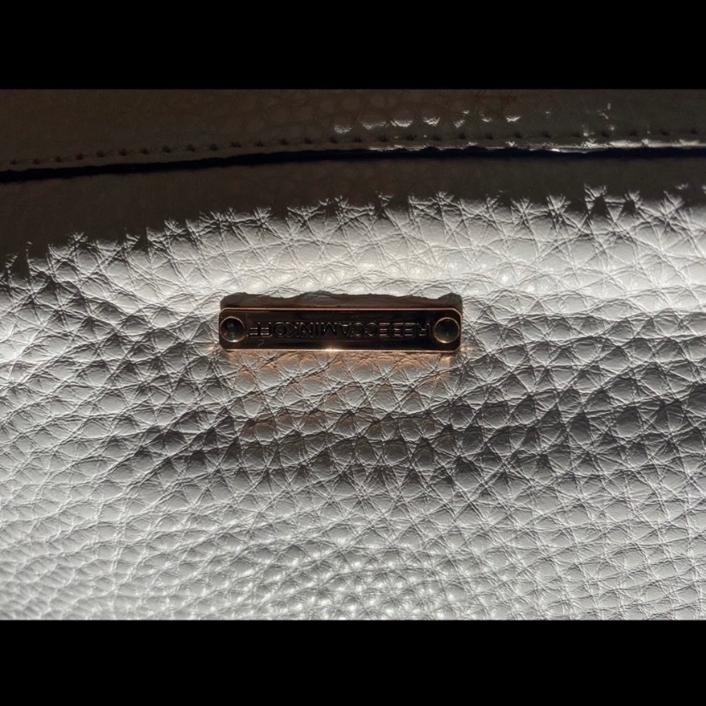 REBECCA MINKOFF WHITE ROSE GOLD KELLY-STYLE  CROSSBODY PEBBLED LEATHER Bag GORG - Picture 5 of 8
